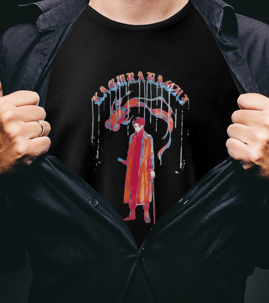 Chihiro Rokuhira Kagurabachi Character Illustration With Dragon T-Shirt