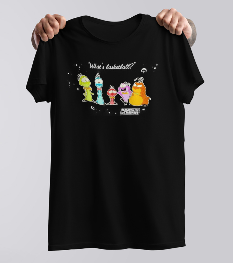 March Madness Cartoon Characters With Bowties And Unique Expressions T-Shirt