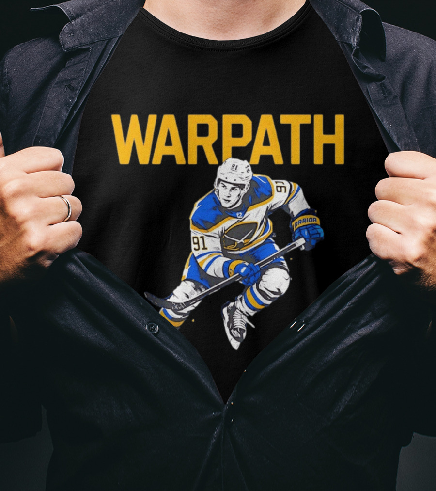 Warpath Josh Doan 91 Buffalo Sabres Hockey T-Shirt