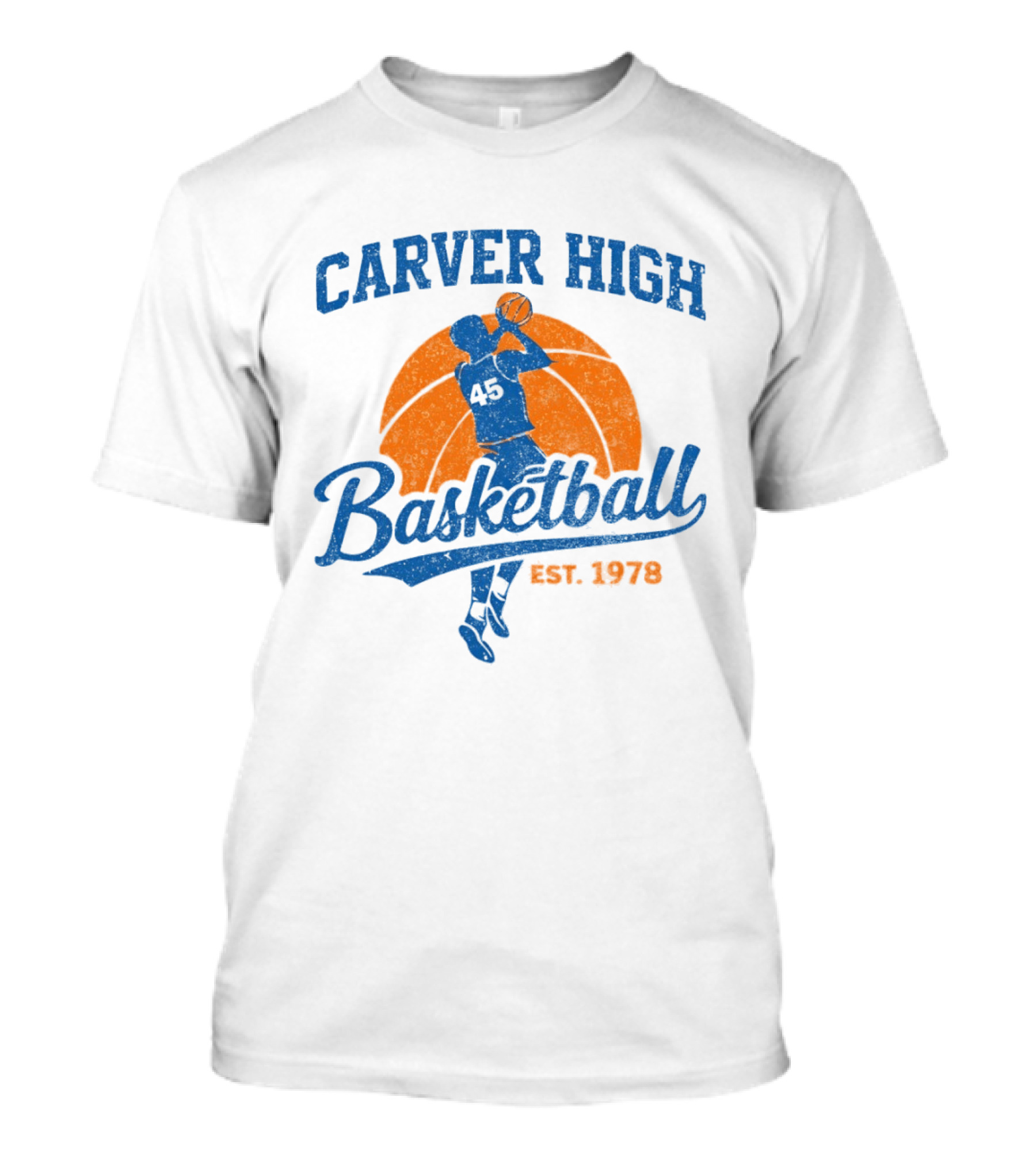 Carver High Basketball 45 Player Est 1978 T-Shirt
