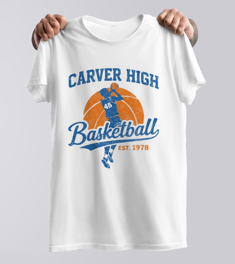 Carver High Basketball 45 Player Est 1978 T-Shirt
