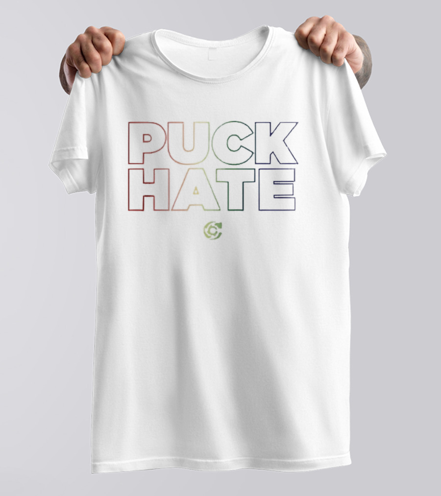 Cincinnati Cyclones Puck Hate Rainbow T-Shirt