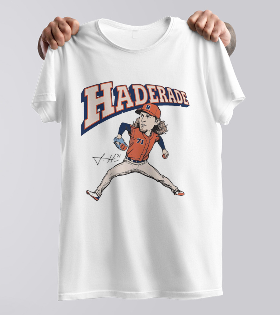 Haderade Josh Hader Houston Astros Caricature 71 T-Shirt