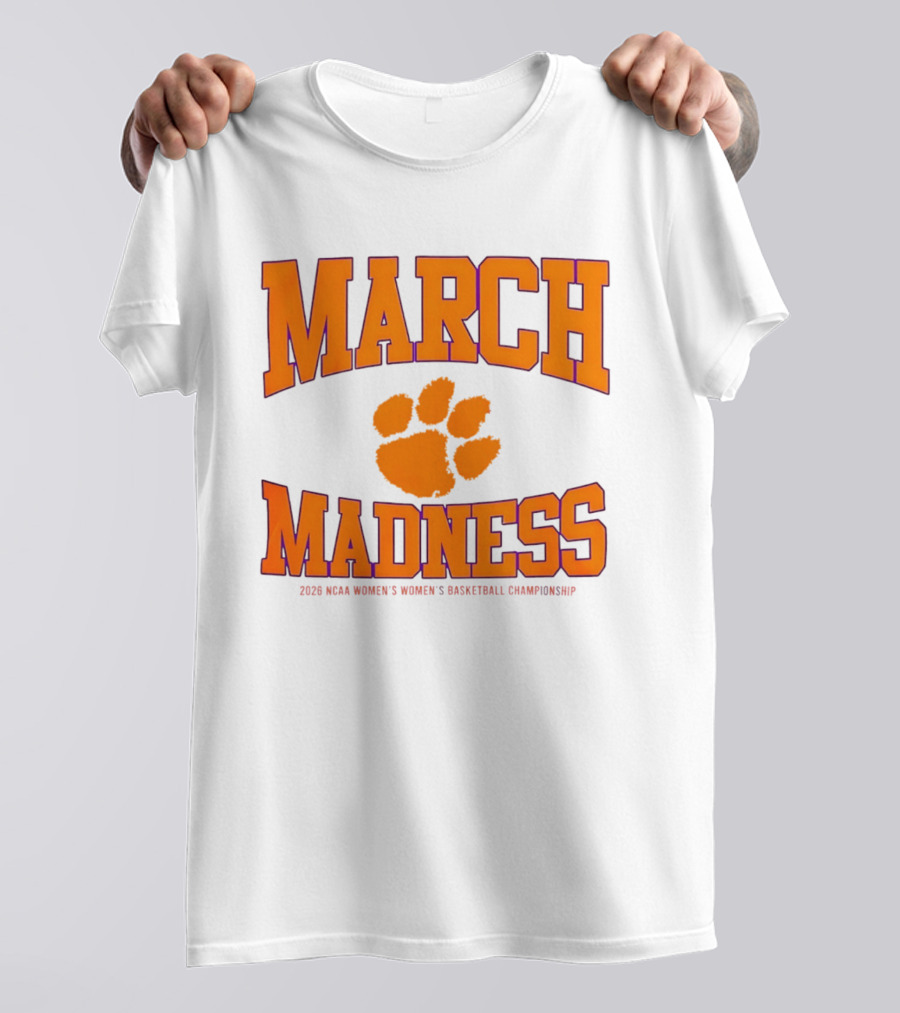 Clemson Tigers Women's Basketball NCAA March Madness 2026 Championship T-Shirt