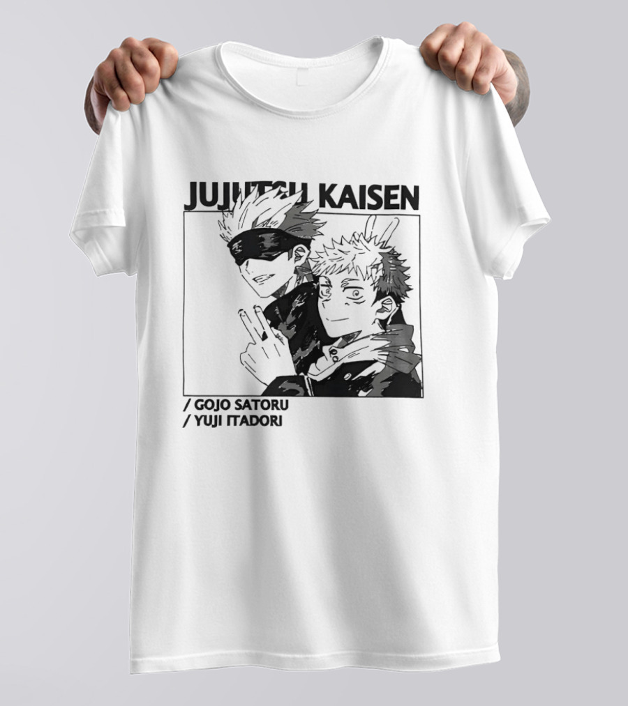 Jujutsu Kaisen Gojo Satoru Yuji Itadori Anime Characters T-Shirt