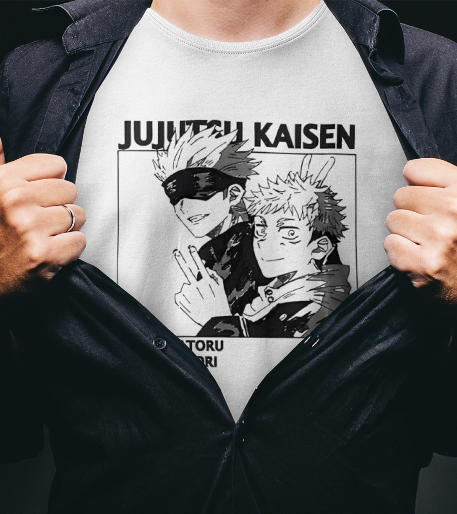 Jujutsu Kaisen Gojo Satoru Yuji Itadori Anime Characters T-Shirt