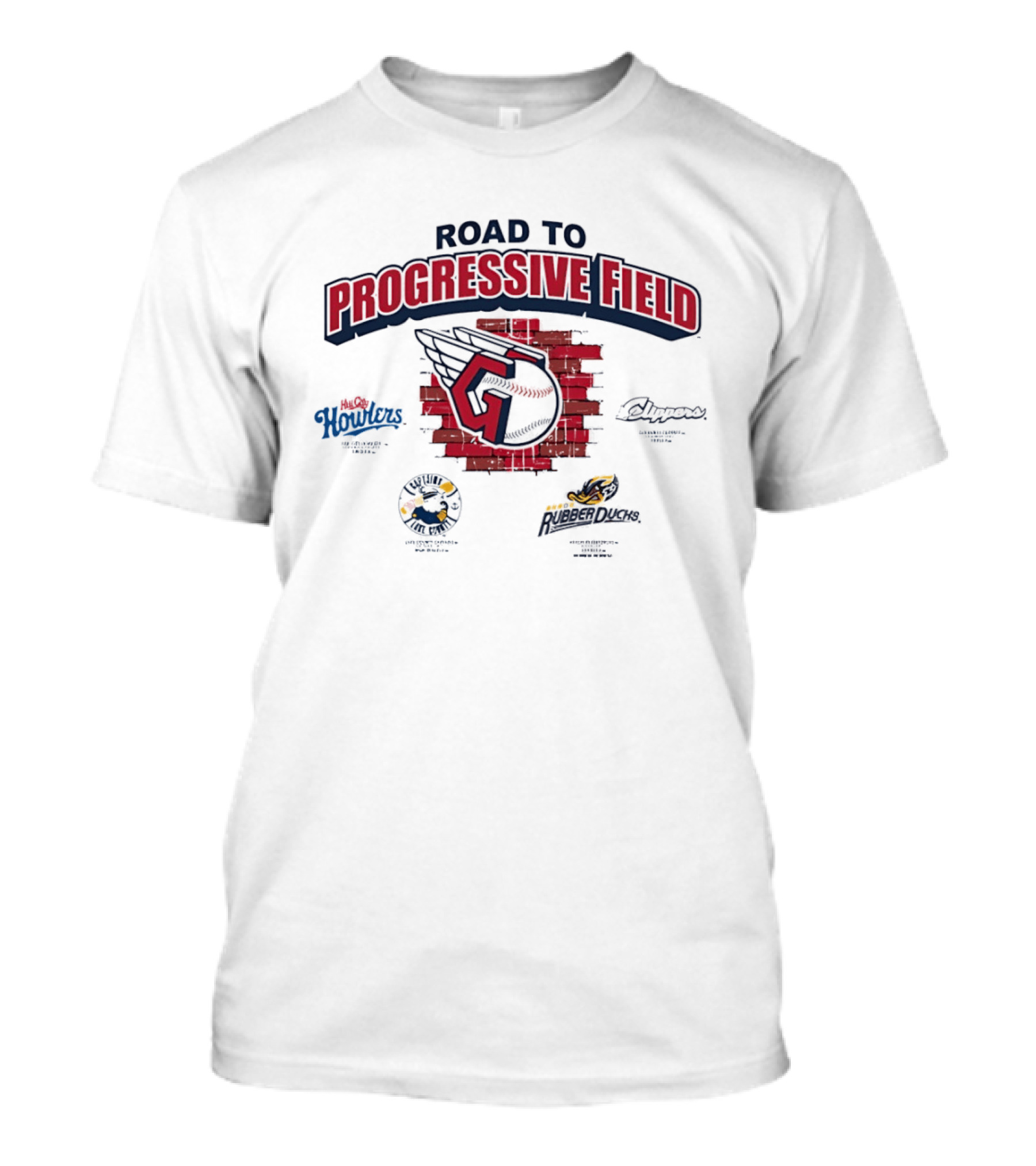 Cleveland Guardians Road To Progressive Field Hornets Clippers 401 Hawks T-Shirt
