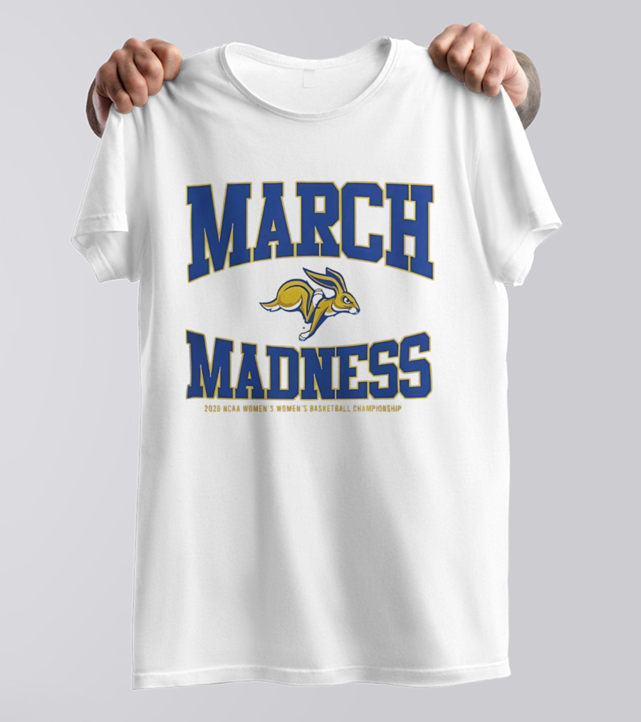 South Dakota State Jackrabbits NCAA 2026 Women's Basketball March Madness Championship T-Shirt