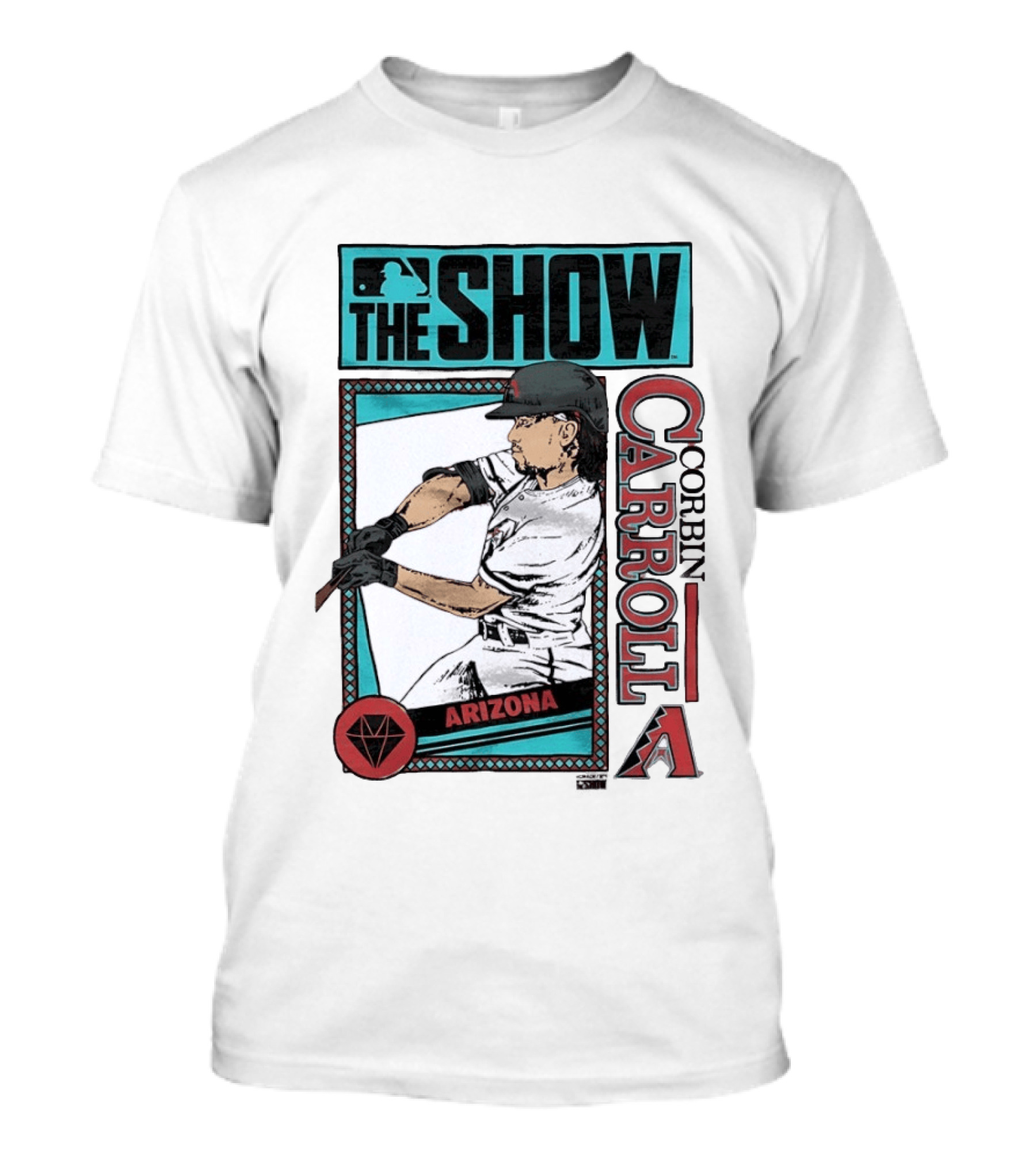 MLB The Show Corbin Carroll Arizona Diamondbacks Baseball Player T-Shirt
