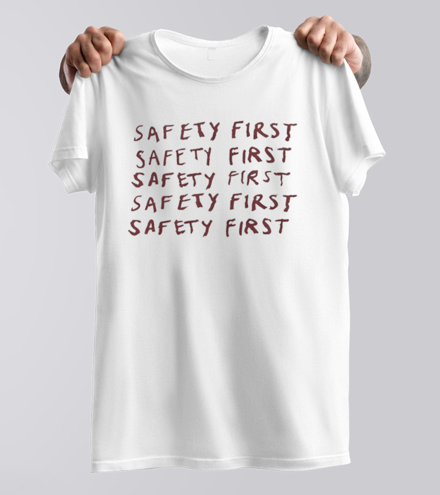 Lady Gaga Safety First Repeated Rustic T-Shirt