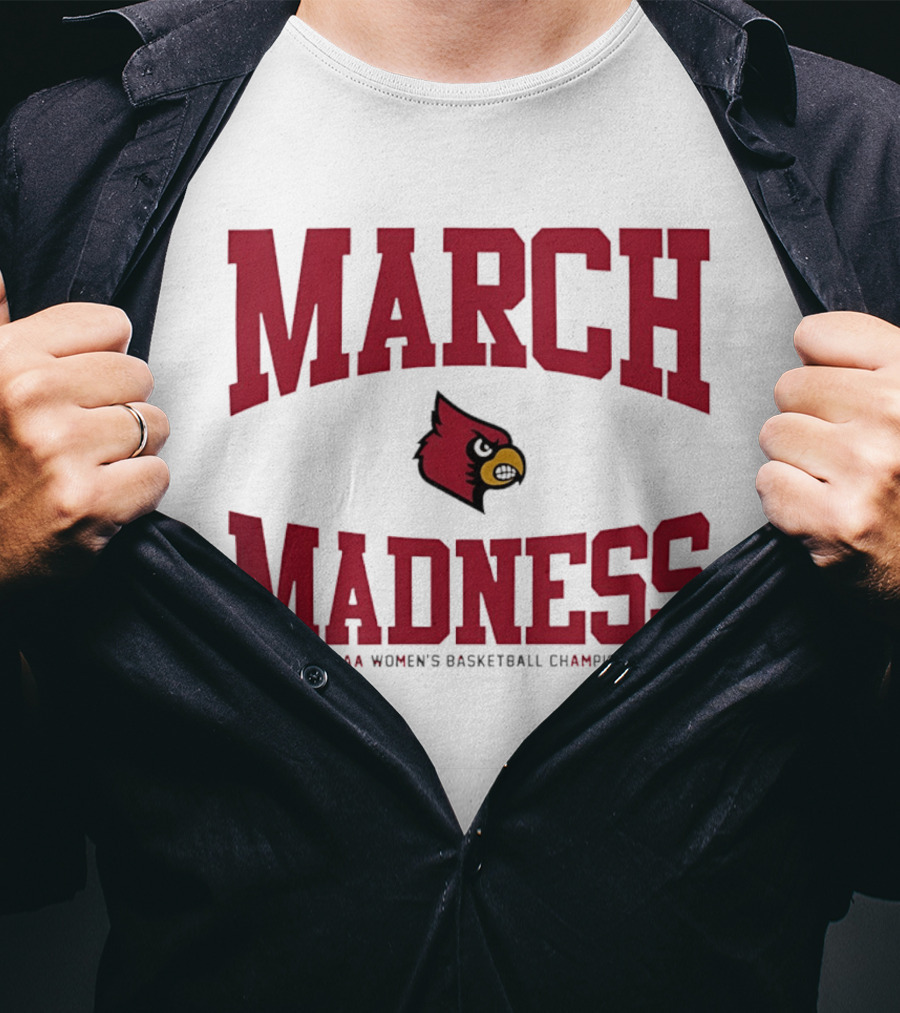 Louisville Cardinals 2026 NCAA Women's Basketball March Madness Championship T-Shirt
