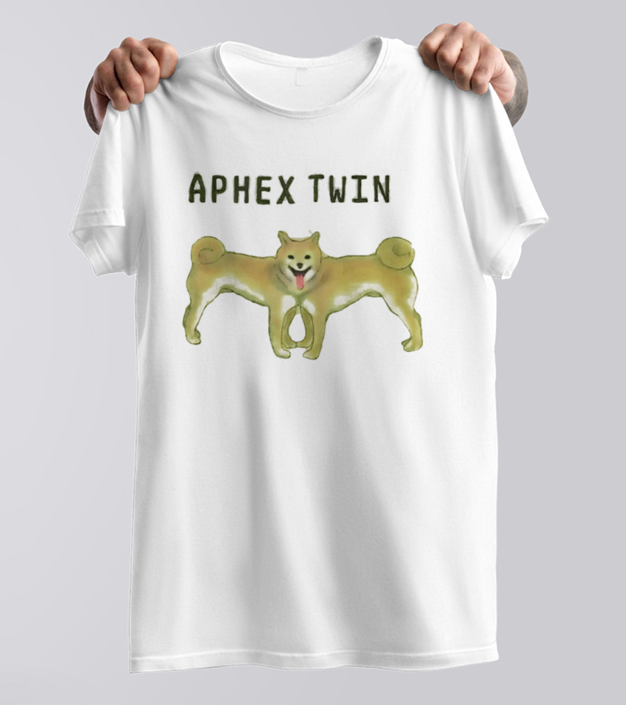 Dog Aphex Twin Two Headed Dog T-Shirt