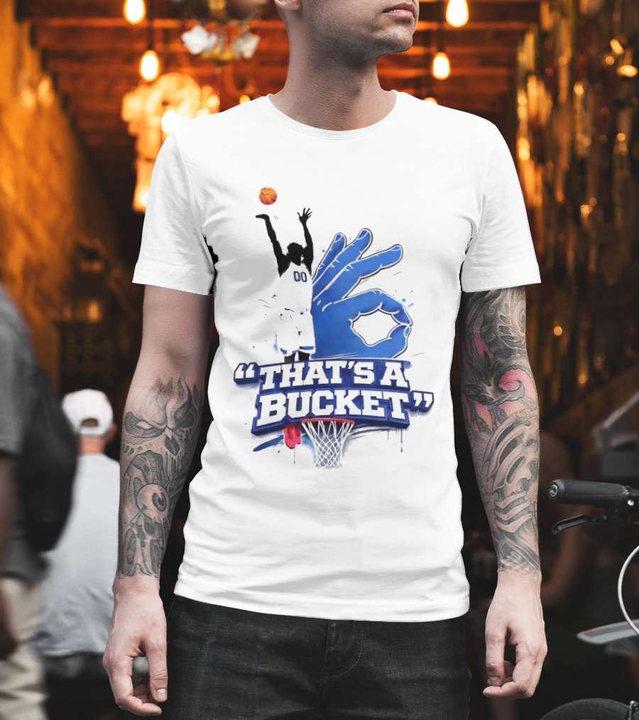 00 That's A Bucket Basketball Shot Gesture T-Shirt