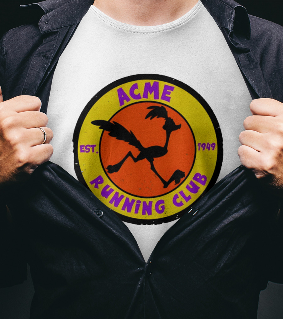 Acme Running Club Est 1949 Road Runner Bird T-Shirt