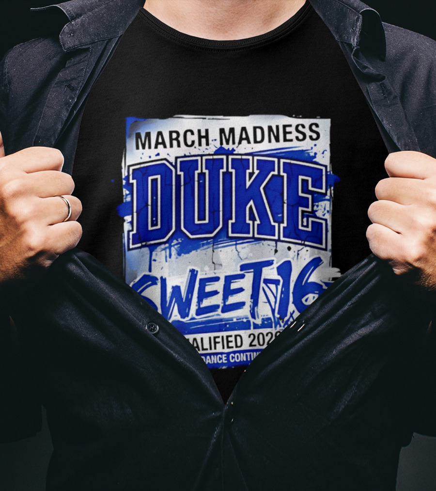 Duke Blue Devils 2026 NCAA March Madness Sweet 16 The Dance Continues T-Shirt
