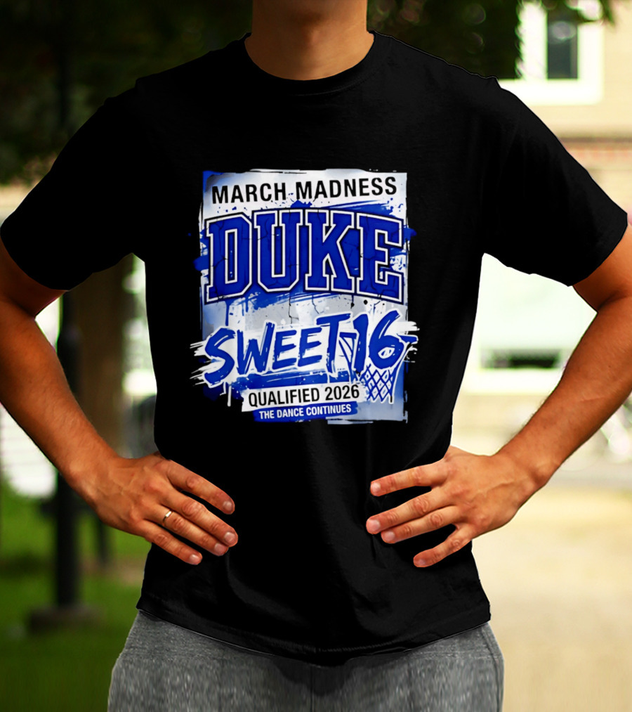 Duke Blue Devils 2026 NCAA March Madness Sweet 16 The Dance Continues T-Shirt