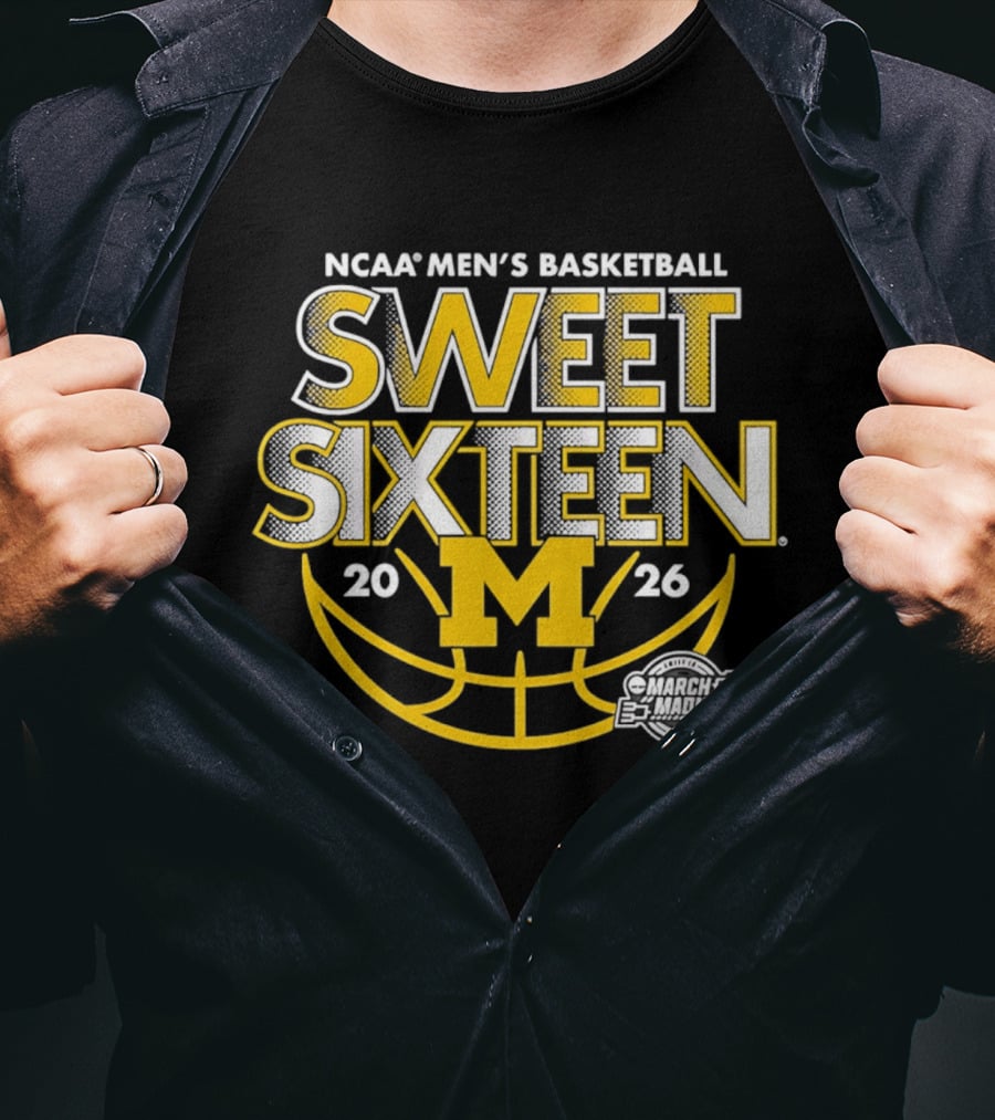NCAA Men's Basketball Michigan Sweet Sixteen 2026 M T-Shirt