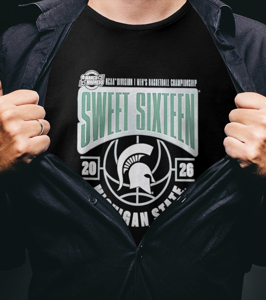 NCAA Division I Men's Basketball Championship Sweet Sixteen Michigan State 2026 T-Shirt