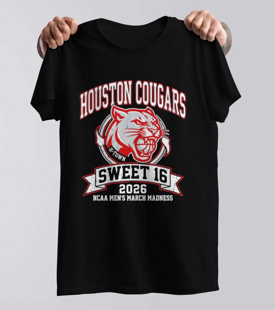 Houston Cougars B Town Sweet 16 2026 NCAA Men's March Madness T-Shirt