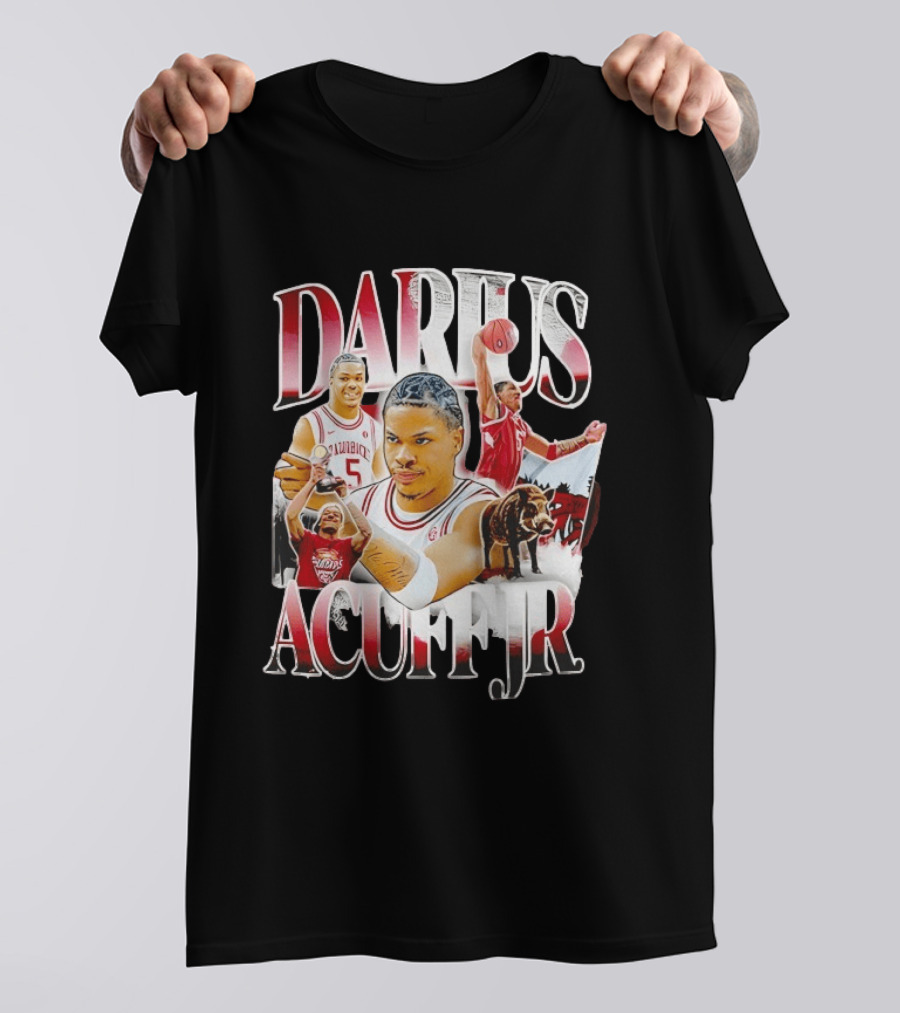 Darius Acuff Jr Arkansas Basketball Razorbacks T-Shirt