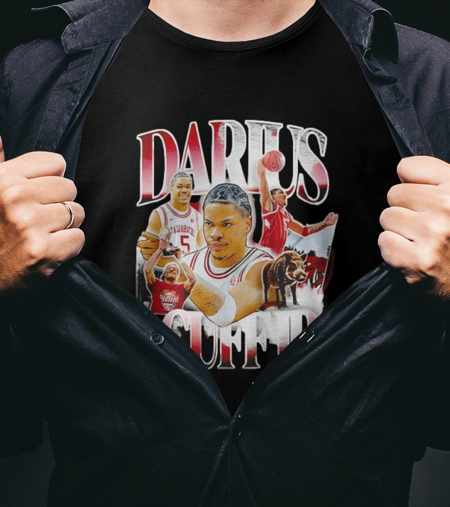 Darius Acuff Jr Arkansas Basketball Razorbacks T-Shirt