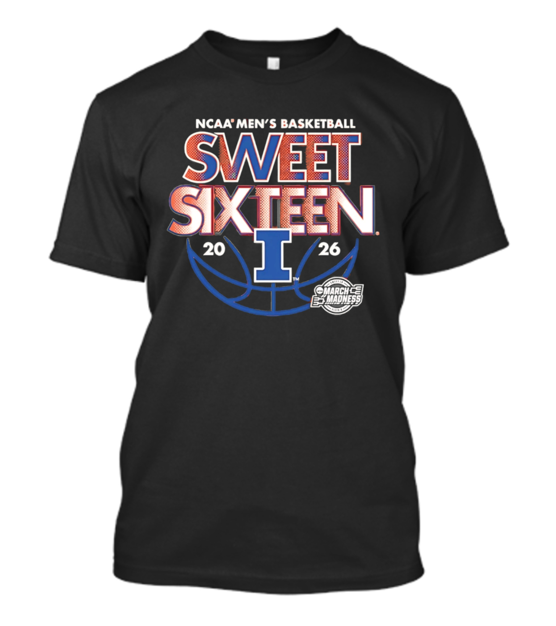 NCAA Men's Basketball Sweet Sixteen 2026 Illinois T-Shirt