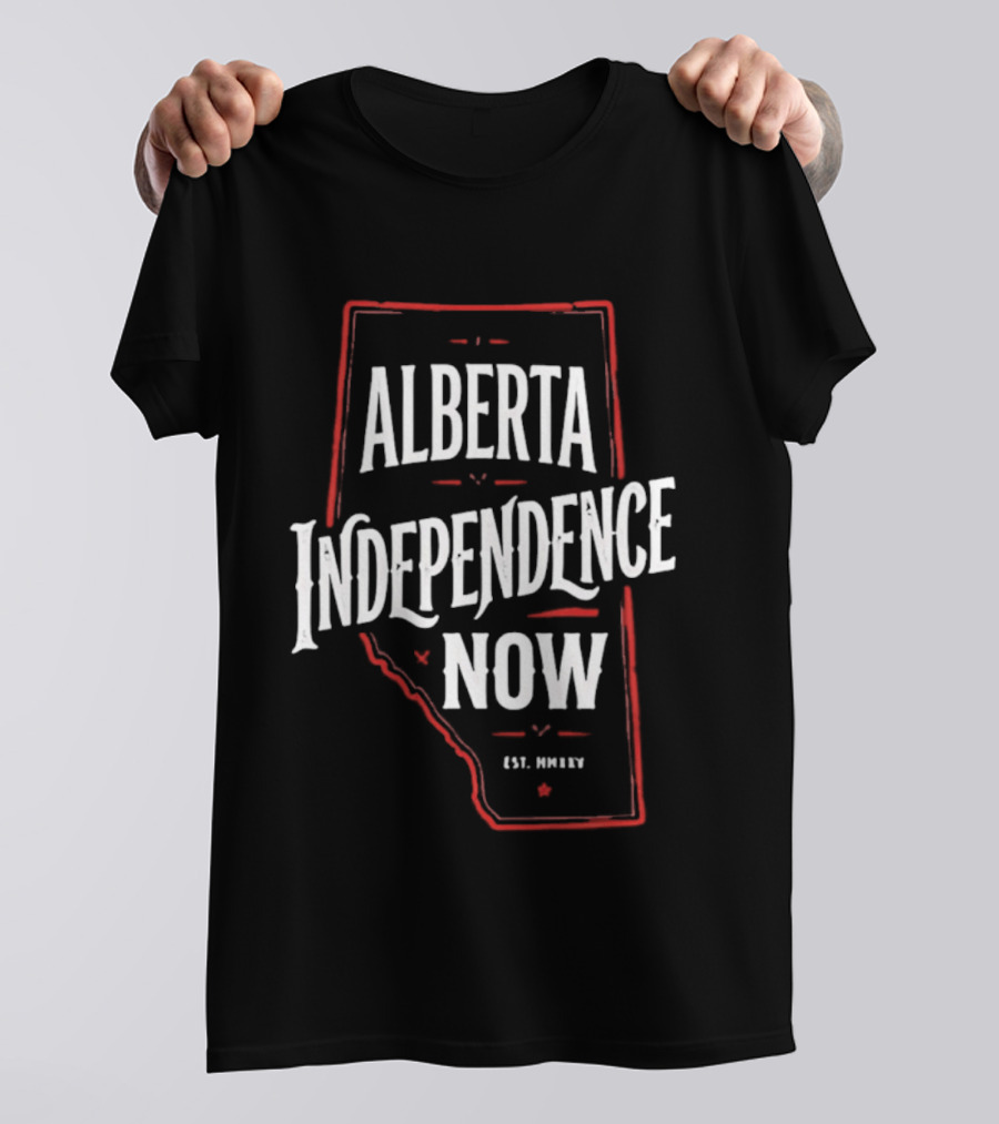 Alberta Independence Now Est. 2021 Map T-Shirt