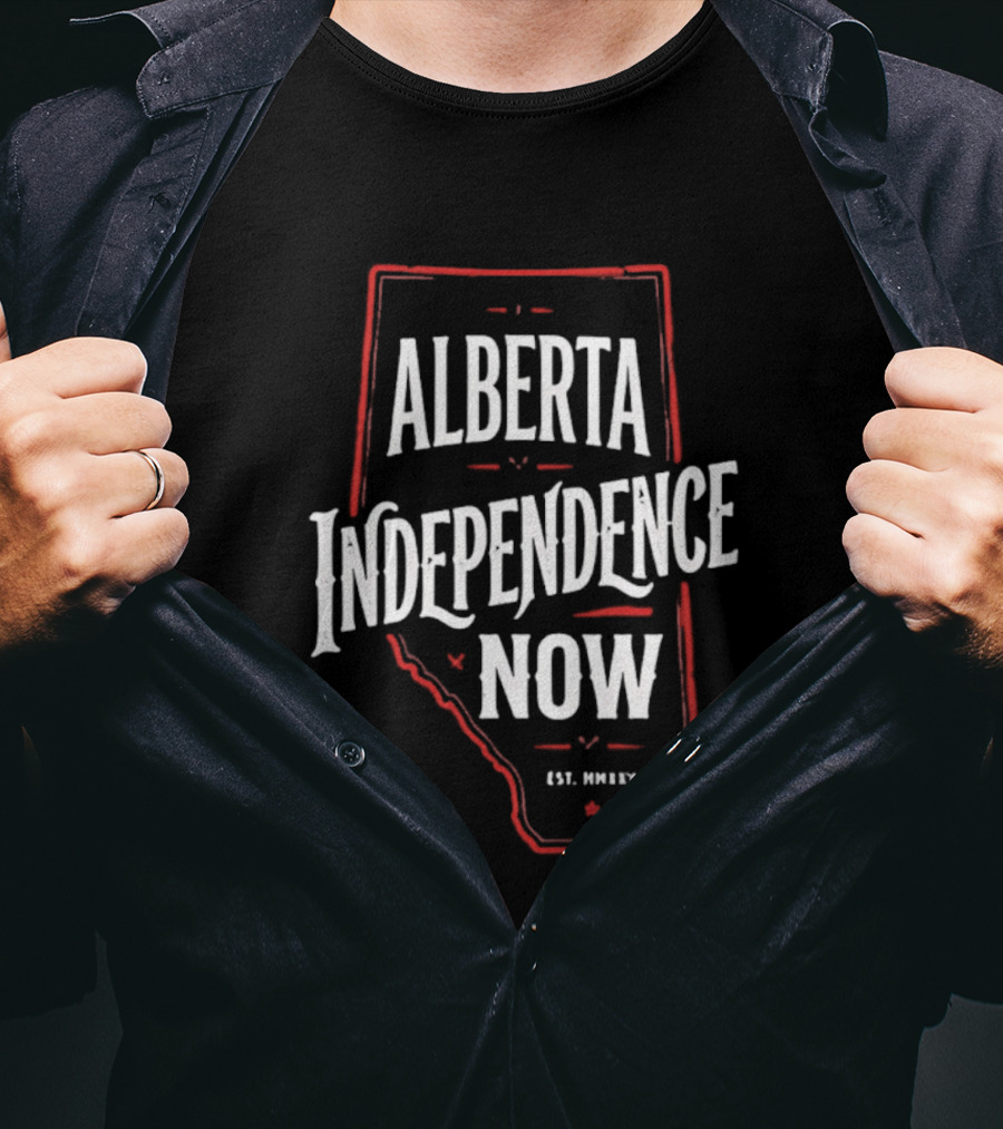 Alberta Independence Now Est. 2021 Map T-Shirt