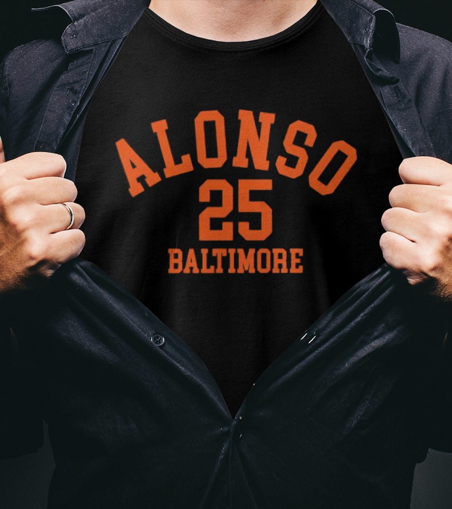 Alonso 25 Baltimore Orioles Baseball T-Shirt
