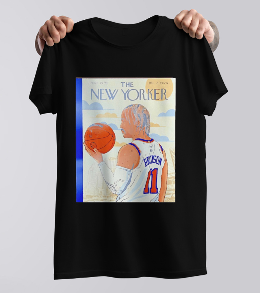 The New Yorker Jalen Brunson 11 New York Knicks Madison Square Garden December 8 2023 T-Shirt