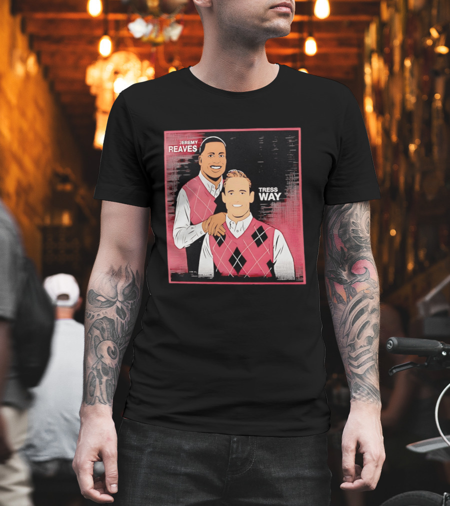 Jeremy Reaves Tress Way Washington Commanders Step Brothers Argyle Vest T-Shirt