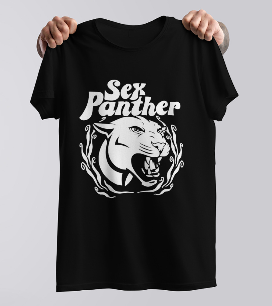Sex Panther Anchorman Panther Head Motif T-Shirt