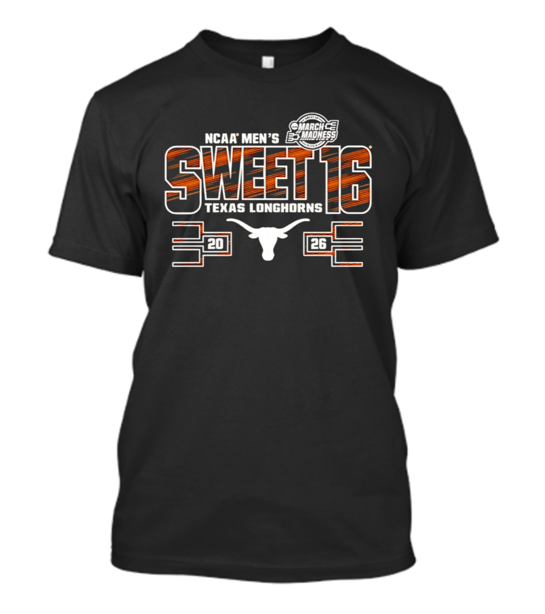 NCAA Men's March Madness 2026 Texas Longhorns Sweet 16 T-Shirt