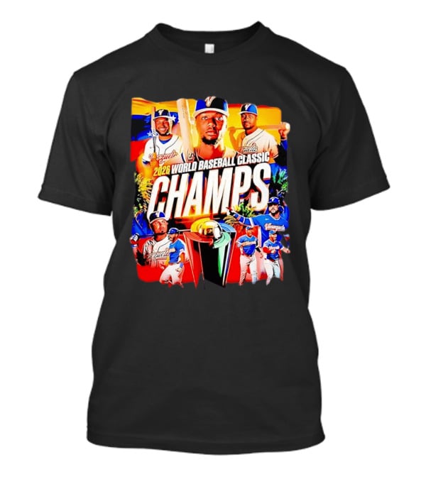 2026 Venezuela World Baseball Classic Champions Victory Celebration T-Shirt