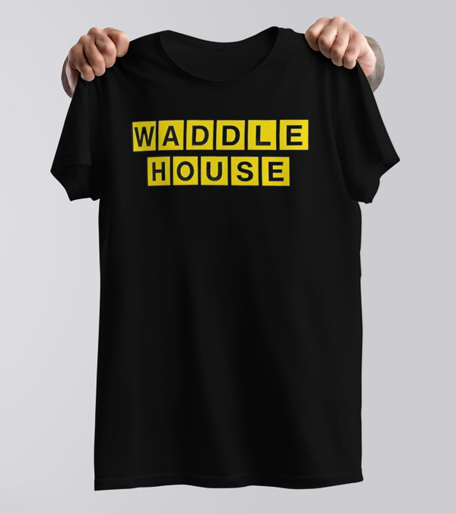 Waddle House Yellow Block Letters T-Shirt
