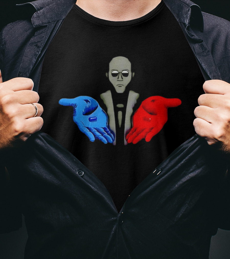 Morpheus Neo Red Pill Blue Pill 1999 Matrix T-Shirt
