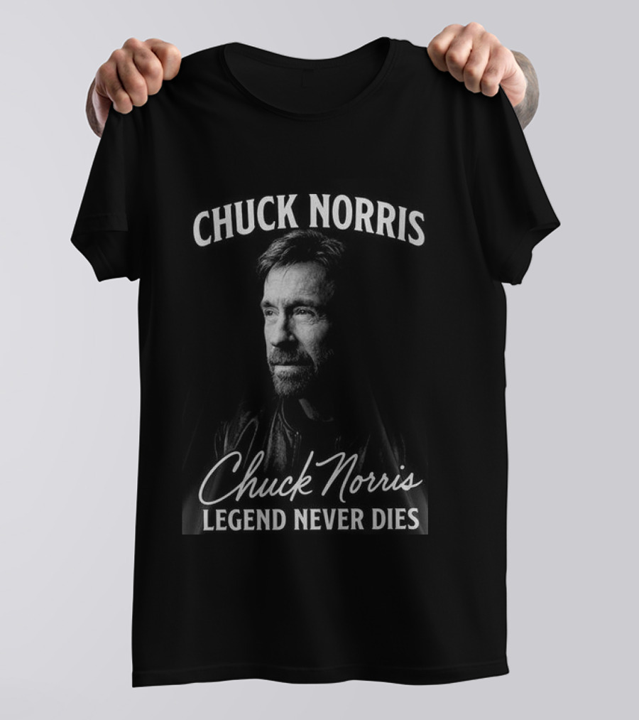 Chuck Norris Legend Never Dies Two Sides T-Shirt