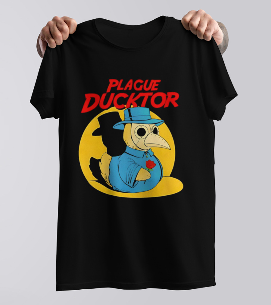 Plague Ducktor Holding Rose Doctor Costume Duck T-Shirt