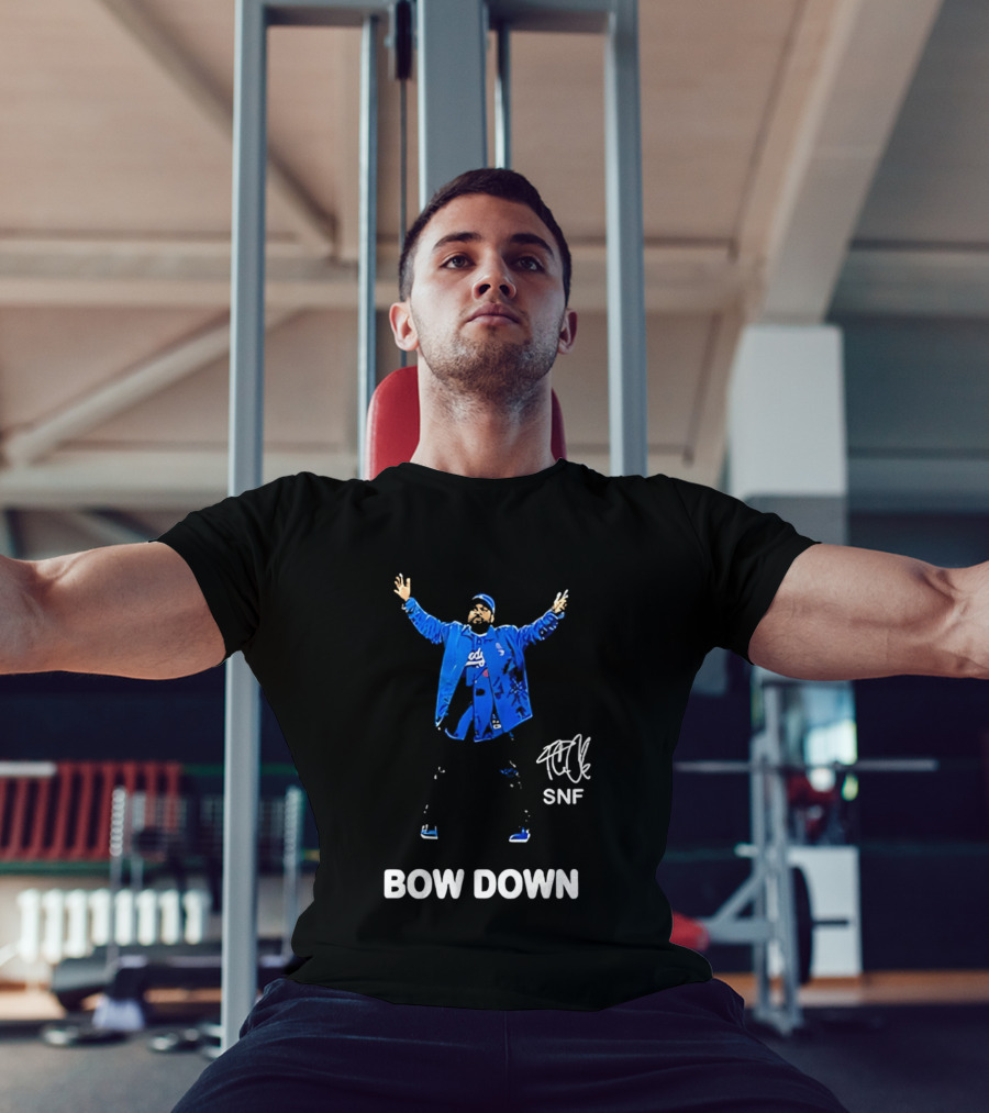 Los Angeles Dodgers Bow Down Ice Cube SNF T-Shirt
