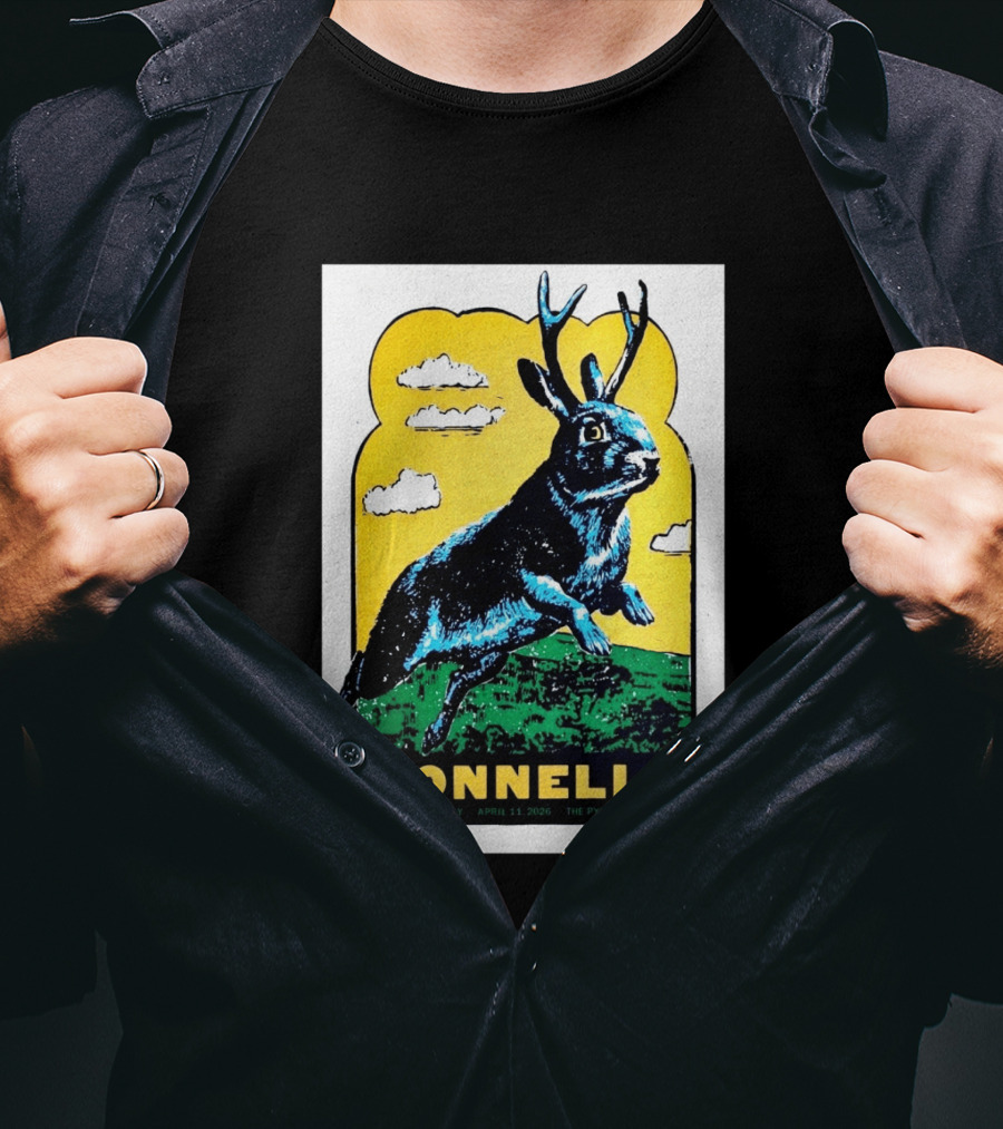 The Connells April 11 2026 The Pyrle Greensboro NC With Bass Battery Jackalope T-Shirt