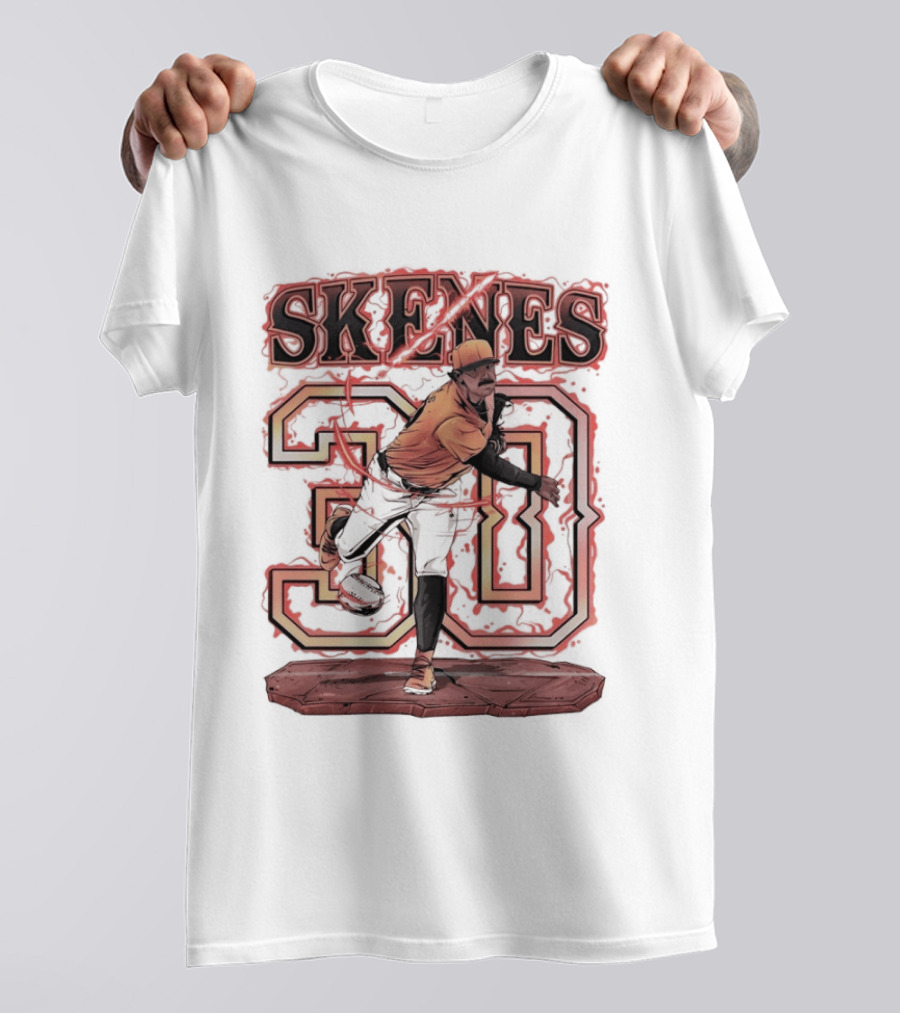 Skenes 30 Pittsburgh Pirates Baseball Blazing 2026 T-Shirt