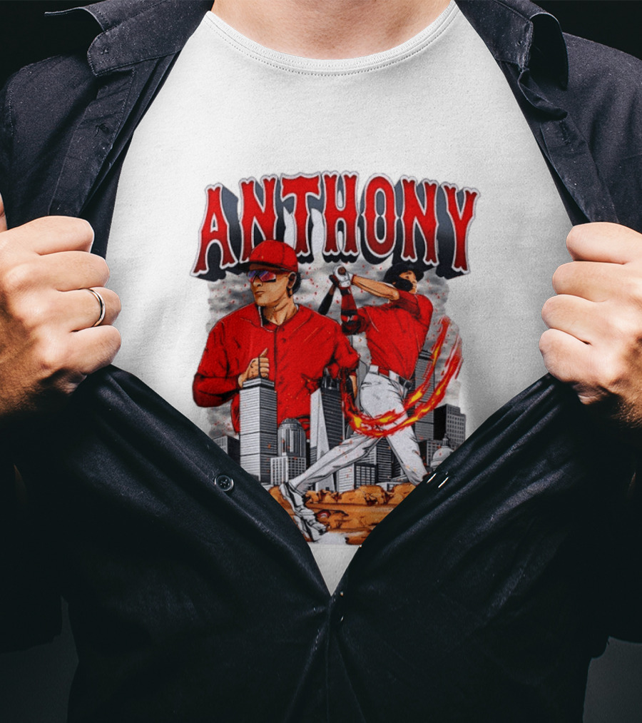 Anthony 19 Boston Red Sox 2026 City Skyline Baseball T-Shirt