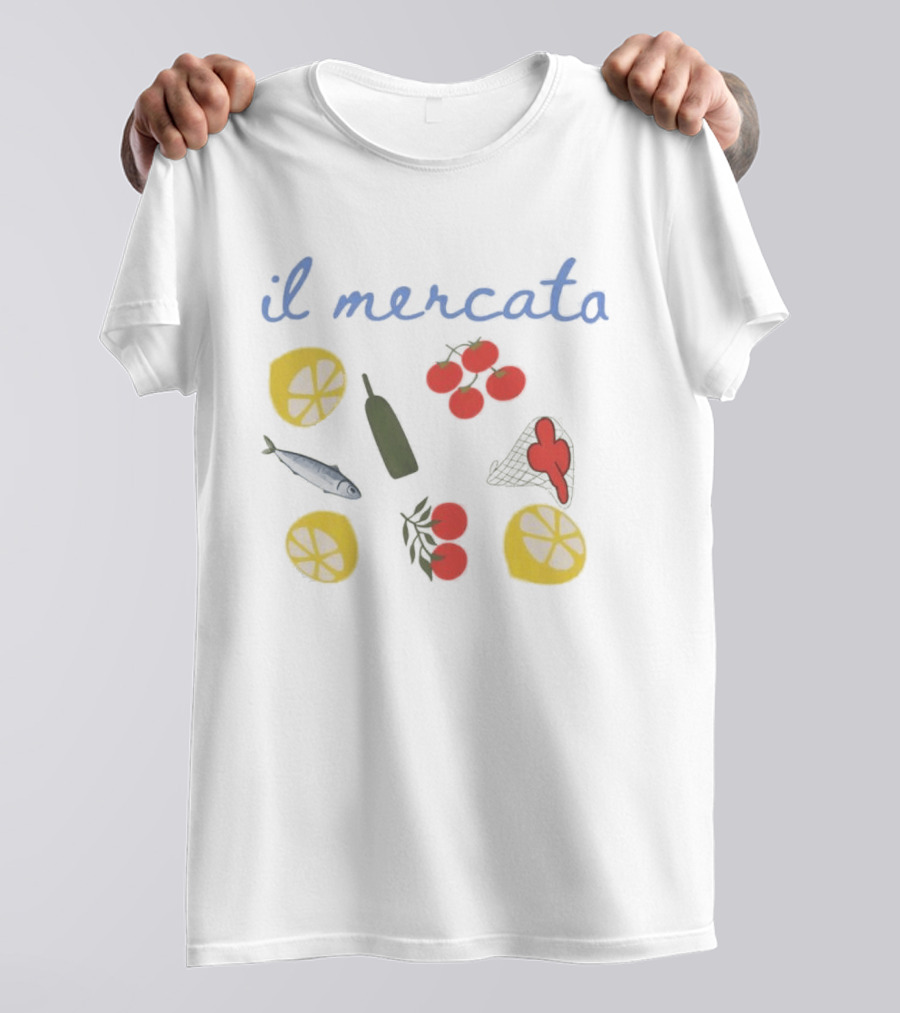 Il Mercato Summer House Amanda Batula Lemon Tomato Fish T-Shirt