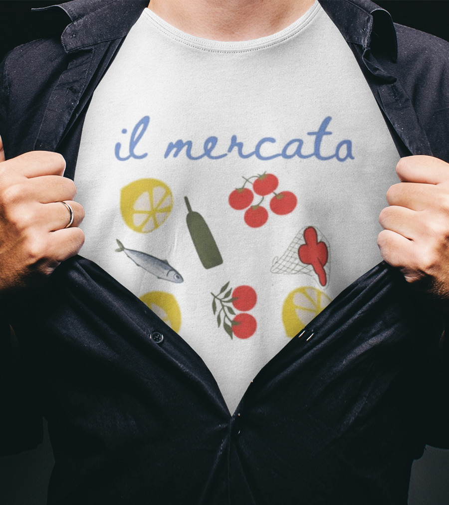 Il Mercato Summer House Amanda Batula Lemon Tomato Fish T-Shirt