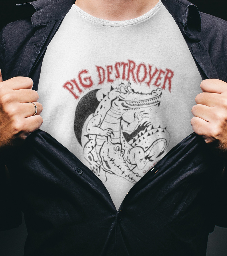 Pig Destroyer Swampfest Alligator T-Shirt