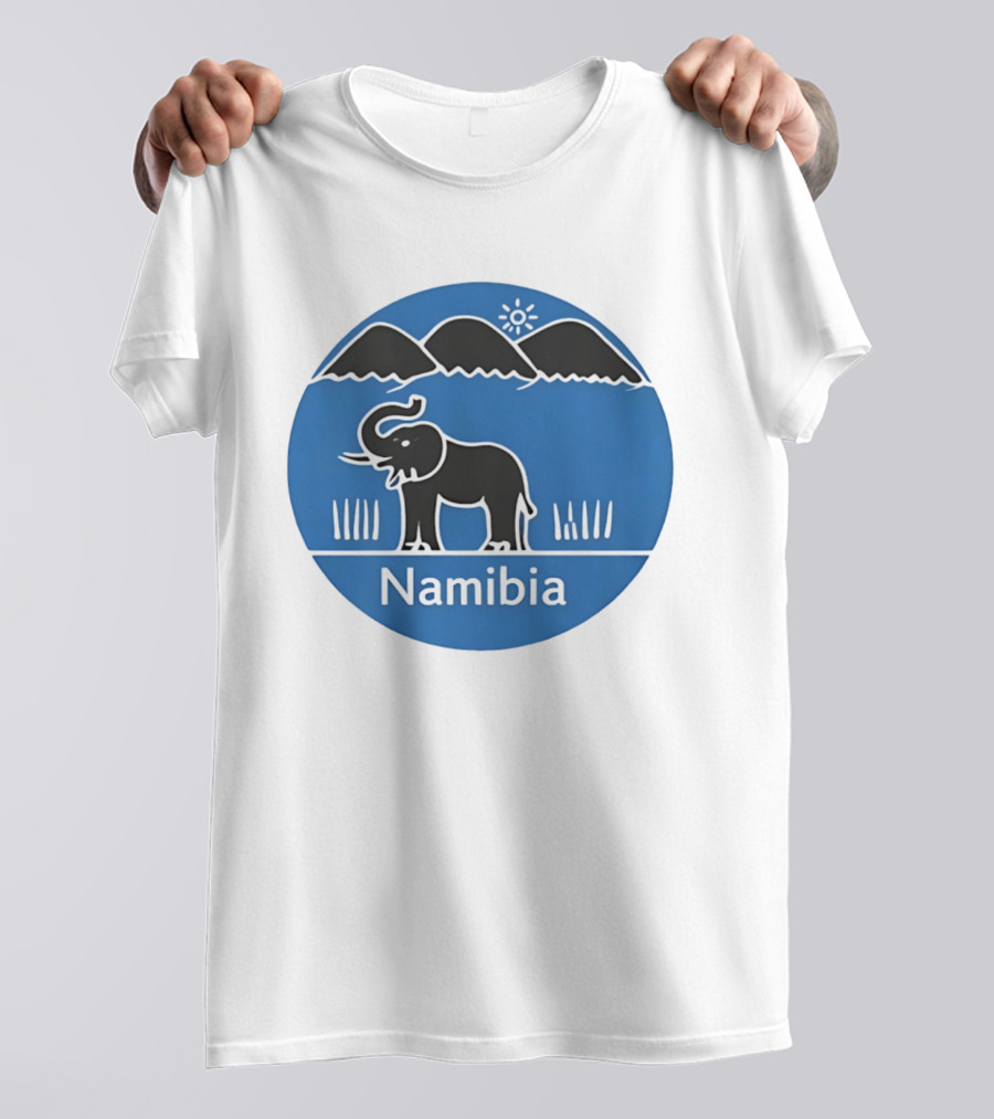 Ugo Marchal Namibia Elephant Mountains Sun T-Shirt