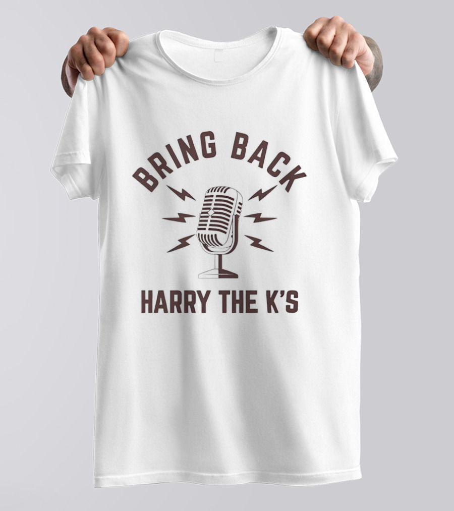 Bring Back Harry The K's Microphone With Lightning Bolts T-Shirt