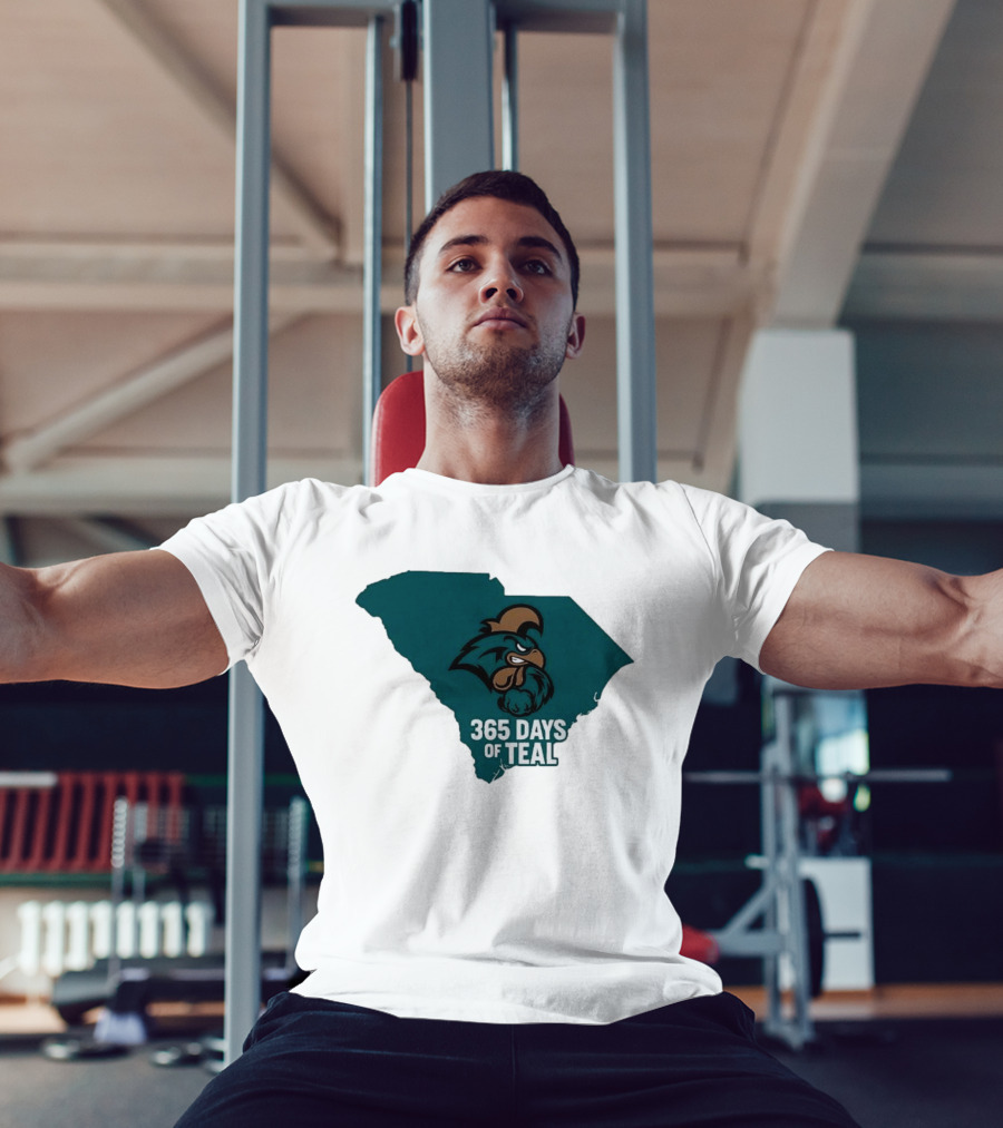 Coastal Carolina 365 Days Of Teal South Carolina Chanticleers T-Shirt
