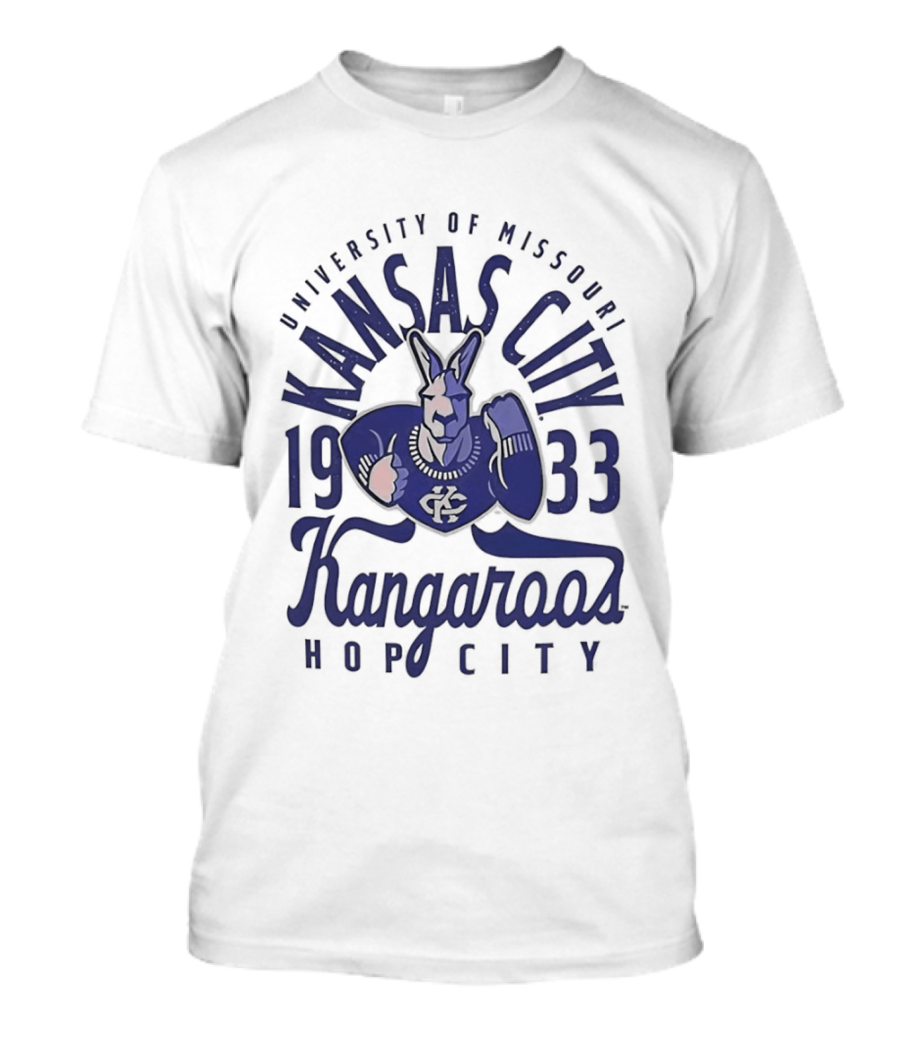 University Of Missouri Kansas City Kangaroos 1933 Hop City Basketball T-Shirt