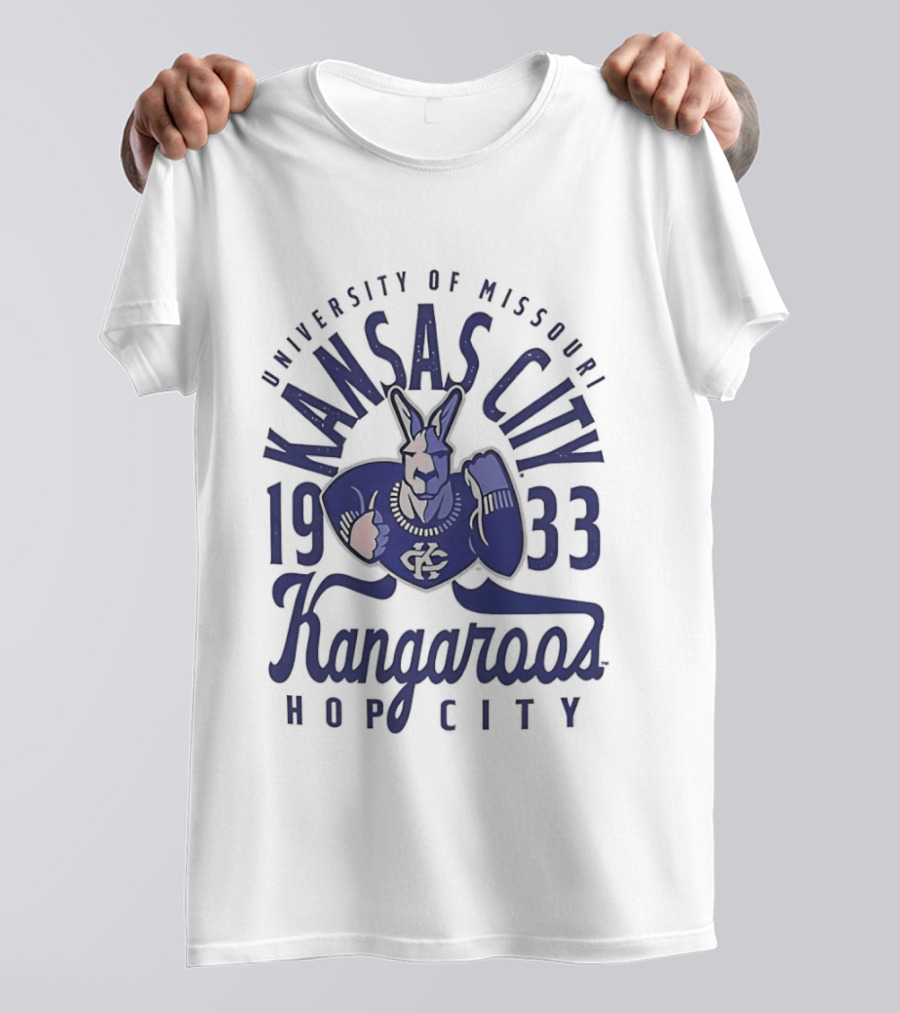 University Of Missouri Kansas City Kangaroos 1933 Hop City Basketball T-Shirt